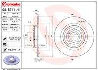BREMBO 08B74141 Bremsscheibe