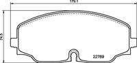 BREMBO P85176 Bremsbelagsatz, Scheibenbremse