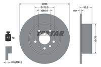 TEXTAR 92075703 Bremsscheibe