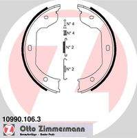 ZIMMERMANN 109901063 Bremsbackensatz, Feststellbremse