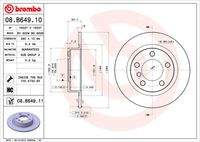 BREMBO 08B64911 Bremsscheibe