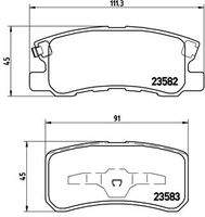 BREMBO P54031 Bremsbelagsatz, Scheibenbremse