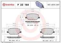 BREMBO P23164 Bremsbelagsatz, Scheibenbremse