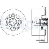 DELPHI BG9112RS Bremsscheibe