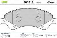 VALEO 301818 Bremsbelagsatz, Scheibenbremse