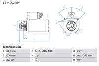 BOSCH 0986023380 Starter