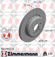 ZIMMERMANN 150295232 Bremsscheibe