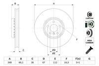 BOSCH 0986479F58 Bremsscheibe
