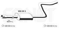 ERNST 690003 Mittelschalldämpfer