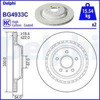DELPHI BG4933C Bremsscheibe