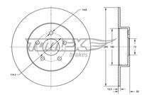 TOMEX Brakes TX7146 Bremsscheibe