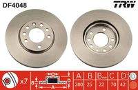 TRW DF4048 Bremsscheibe