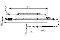 BOSCH 1987482805 Seilzug, Feststellbremse