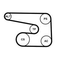 CONTINENTAL CTAM 6PK1873K5 Keilrippenriemensatz