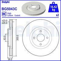 DELPHI BG5043C Bremsscheibe