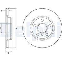 DELPHI BG4704C Bremsscheibe