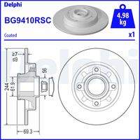 DELPHI BG9410RSC Bremsscheibe