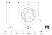 BOSCH 0986479E45 Bremsscheibe