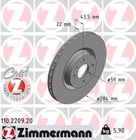ZIMMERMANN 110220920 Bremsscheibe