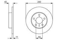 BOSCH 0986478444 Bremsscheibe