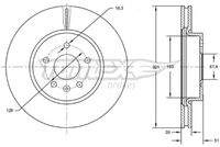 TOMEX Brakes TX7255 Bremsscheibe