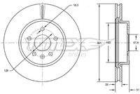 TOMEX Brakes TX7255 Bremsscheibe