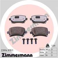 ZIMMERMANN 239149701 Bremsbelagsatz, Scheibenbremse