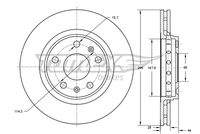 TOMEX Brakes TX7345 Bremsscheibe