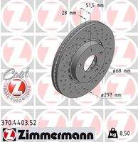 ZIMMERMANN 370440352 Bremsscheibe