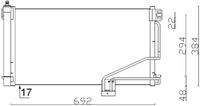 MAHLE AC347001S Kondensator, Klimaanlage