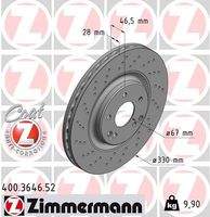 ZIMMERMANN 400364652 Bremsscheibe