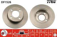 TRW DF1526 Bremsscheibe