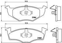 BREMBO P85030 Bremsbelagsatz, Scheibenbremse