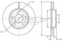 TOMEX Brakes TX7135 Bremsscheibe