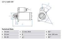 BOSCH 0986025640 Starter