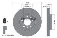 TEXTAR 92156903 Bremsscheibe