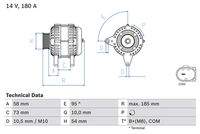 BOSCH 0986082850 Generator