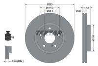 TEXTAR 92257303 Bremsscheibe
