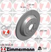 ZIMMERMANN 400365020 Bremsscheibe