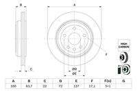 BOSCH 0986479G87 Bremsscheibe