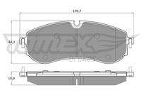TOMEX Brakes TX1997 Bremsbelagsatz, Scheibenbremse