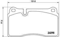 BREMBO P85110 Bremsbelagsatz, Scheibenbremse