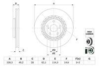 BOSCH 0986479G63 Bremsscheibe