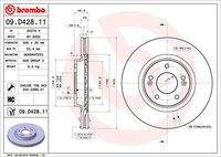 BREMBO 09D42811 Bremsscheibe