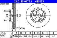 ATE 24012501731 Bremsscheibe