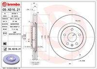 BREMBO 09N31621 Bremsscheibe