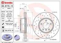 BREMBO 0991721X Bremsscheibe