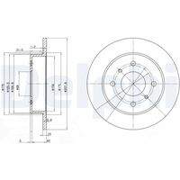 DELPHI BG2633 Bremsscheibe