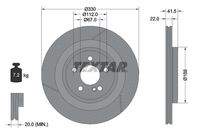 TEXTAR 92290605 Bremsscheibe