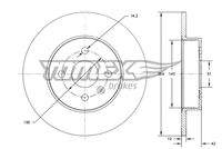 TOMEX Brakes TX7208 Bremsscheibe